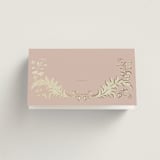 "French Train" - Place Cards in Rose by Ani Somi - Folded with No Printing