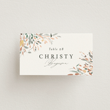 "Undone" - Place Cards in Garden by Itsy Belle Studio - Front with Free Guest Printing