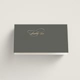 "raffiné" - Place Cards in Obsidian by Benita Crandall - Blank front