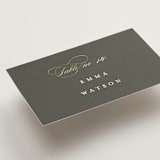 "raffiné" - Place Cards in Obsidian by Benita Crandall - Detail