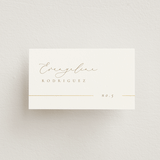 "London" - Place Cards in Brass by Kelly Schmidt - Front with Free Guest Printing
