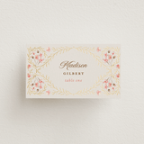 "Victorian" - Place Cards in Versailles by Claudia Orengo - Front with Free Guest Printing