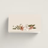 "Delicate" - Place Cards in Terracotta by Susan Moyal - Folded Back of Card