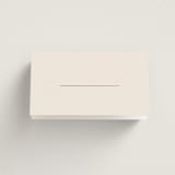 "Modernist Monogram" - Place Cards in Latte by Christie Garcia - Blank front