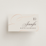 "And Centered" - Place Cards in Cream by Hooray Creative - Front with Free Guest Printing