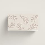 "And Centered" - Place Cards in Cream by Hooray Creative - Folded Back of Card