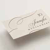 "And Centered" - Place Cards in Cream by Hooray Creative - Detail