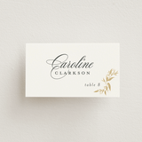 "Vining" - Place Cards in Chantilly by Jessica Williams - Front with Free Guest Printing