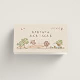 "Countryside" - Place Cards in Rose Quartz by Paper Sun Studio - Folded with Free Guest Printing