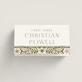 "Inlay Frame" - Place Cards in Avocado by Katharine Watson - Folded with Free Guest Printing