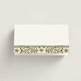 "Inlay Frame" - Place Cards in Avocado by Katharine Watson - Folded Back of Card