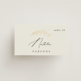 "To Hold" - Place Cards in Ivory by Carolyn Nicks - Front with Free Guest Printing