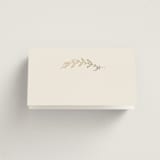 "To Hold" - Place Cards in Ivory by Carolyn Nicks - Blank front