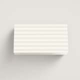 "Framed Monogram" - Place Cards in Silk by Kelly Schmidt - Folded Back of Card