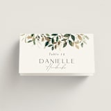 "Garden Serenity" - Place Cards in Greenery by Itsy Belle Studio - Folded with Free Guest Printing