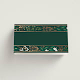 "Illuminated Storybook" - Place Cards in Evergreen by Alethea and Ruth - Blank front