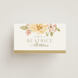 "Jardin" - Place Cards in Carnation by Everett Paper Goods - Front with Free Guest Printing