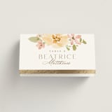 "Jardin" - Place Cards in Carnation by Everett Paper Goods - Folded with Free Guest Printing