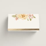 "Jardin" - Place Cards in Carnation by Everett Paper Goods - Blank front