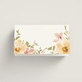 "Jardin" - Place Cards in Carnation by Everett Paper Goods - Folded Back of Card