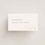 "Eternal" - Place Cards in Snow by Kaydi Bishop - Front with Free Guest Printing