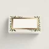 "Bliss" - Place Cards in Champagne by Leah Bisch - Blank front