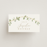 "Canopy" - Place Cards in Ivy by Everett Paper Goods - Front with Free Guest Printing