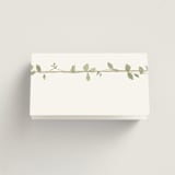 "Canopy" - Place Cards in Ivy by Everett Paper Goods - Folded Back of Card
