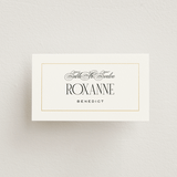 "Unite" - Place Cards in Opal by Leah Bisch - Front with Free Guest Printing