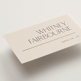 "Modern Corner" - Place Cards in Linen by Kelly Schmidt - Detail
