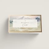 "Mountain" - Place Cards in Latte by Lori Wemple - Folded with Free Guest Printing