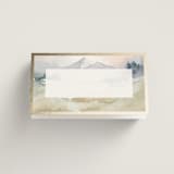 "Mountain" - Place Cards in Latte by Lori Wemple - Blank front