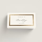 "Chisel" - Place Cards in Quartz by Kristie Kern - Folded with Free Guest Printing