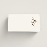 "Wildflower" - Place Cards in Cotton by Jennifer Postorino - Blank front