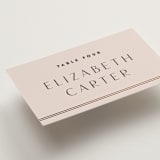 "Deco Band" - Place Cards in Blush by Kindred Fields - Detail
