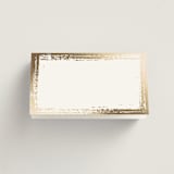"Brushed Edge" - Place Cards in Silk by Kelly Schmidt - Blank front