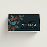 "Wedding birds" - Place Cards in Onyx by Ana de Sousa - Folded with Free Guest Printing
