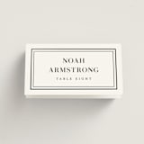"Polished" - Place Cards in Cotton by Jennifer Postorino - Folded with Free Guest Printing