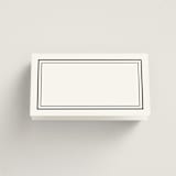 "Polished" - Place Cards in Cotton by Jennifer Postorino - Blank front