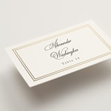 "Traditionalist" - Place Cards in Snow by Sarah Brown - Detail
