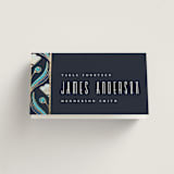 "Deco pattern" - Place Cards in Cote d'azur by Ana de Sousa - Folded with Free Guest Printing