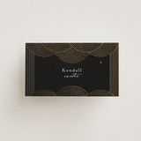 "ionic" - Place Cards in Onyx by Lori Wemple - Front with Free Guest Printing