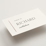"Understated Elegance" - Place Cards in Cotton by Stacey Meacham - Detail