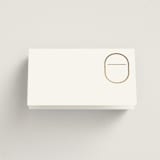 "Postcard" - Place Cards in Snow by Kaydi Bishop - Blank front