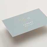 "Delicacy" - Place Cards in Dusty Blue by Angela Thompson - Detail