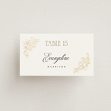 "Rococo" - Place Cards in Pearl by Jenna Holcomb - Front with Free Guest Printing