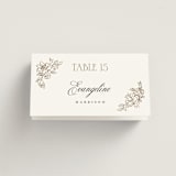"Rococo" - Place Cards in Pearl by Jenna Holcomb - Folded with Free Guest Printing