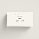 "Minimal Monogram" - Place Cards in Granite by Jackie Mangiolino - Folded with Free Guest Printing