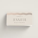 "Newberry" - Place Cards in Bisque by Kristie Kern - Folded with Free Guest Printing