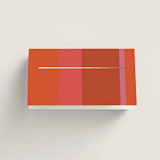 "Patchwork Border" - Place Cards in Fruit Punch by Morgan Kendall - Blank front